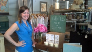 Brooke Deccio owner of Azalea with Pauper's Candles